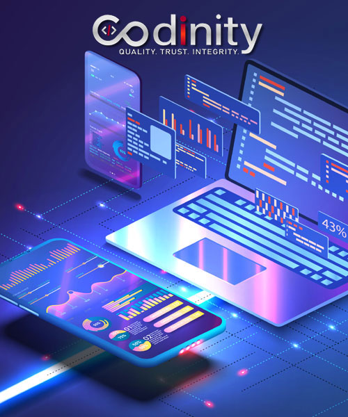 Mobile app development services for Android and iOS by Codinity Technology, creating intuitive and feature-rich applications